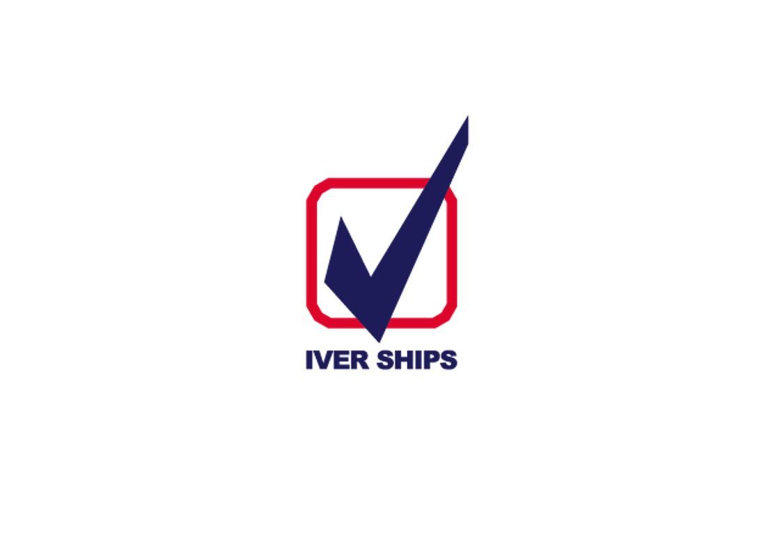 Iver Ships logo met grijs kader 2